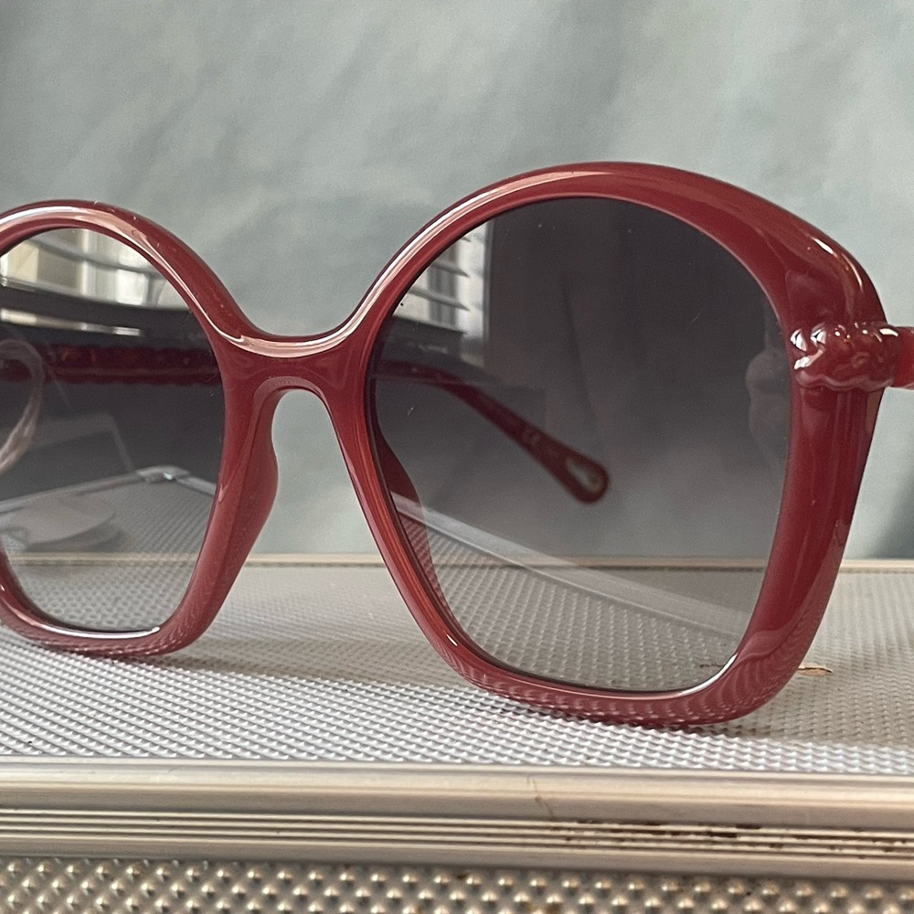 Chloe Deep Red Sunglasses